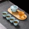 MULTIPOTENT Ru Kiln Ceramic Travel Gongfu Tea Set