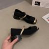 Summer Internet Celebrity Explosion Shows High Retro British Style Single Shoes One-word Buckle Spring Small Mary Jane Shoes