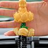 Buddha Pendant Car Hanging Ornament with Lanyard Easy To Hang Car Rear View Mirror Hanging Accessories