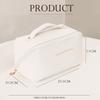 New Ladies Cosmetic Bag PU Leather Pillow Bag Female Portable Travel Make up Bag Large Capacity Cosmetic Bag Storage Organizer