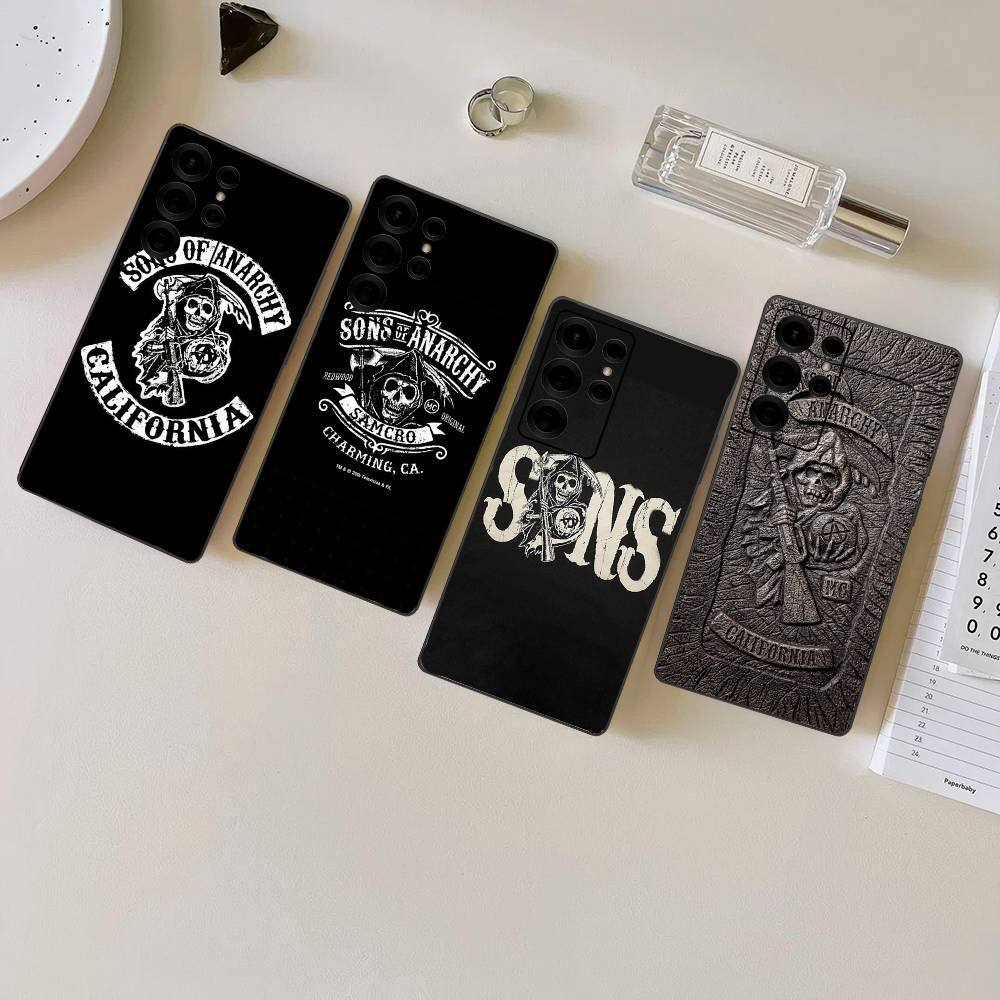 Sons Of Anarchy TV Phone Case For Samsung S 24 Fe 25 Ultra Plus 20 Lite 21 30 22 23 24 22 Ultra 5G Fundas