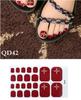 1Pcs 22tips / Sheet Nail Sticker Fashion Toe Nail Sticker Nail Random