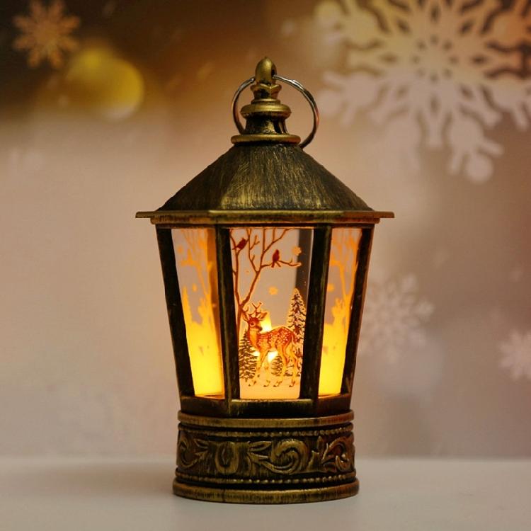 Christmas Lantern LED Lighted Holiday Hanging Home Decorations Family Gift