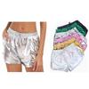 Dámské kovové lesklé šortky Běžecký jogger Jóga Disco Dance Hot Kalhoty Stahovací šňůrka v pase Outfity Krátké kalhoty