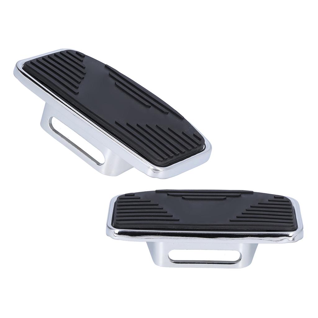 Pair of Adjustable Rear Passenger Floorboard Motorcycle Wide Footboard Footrests