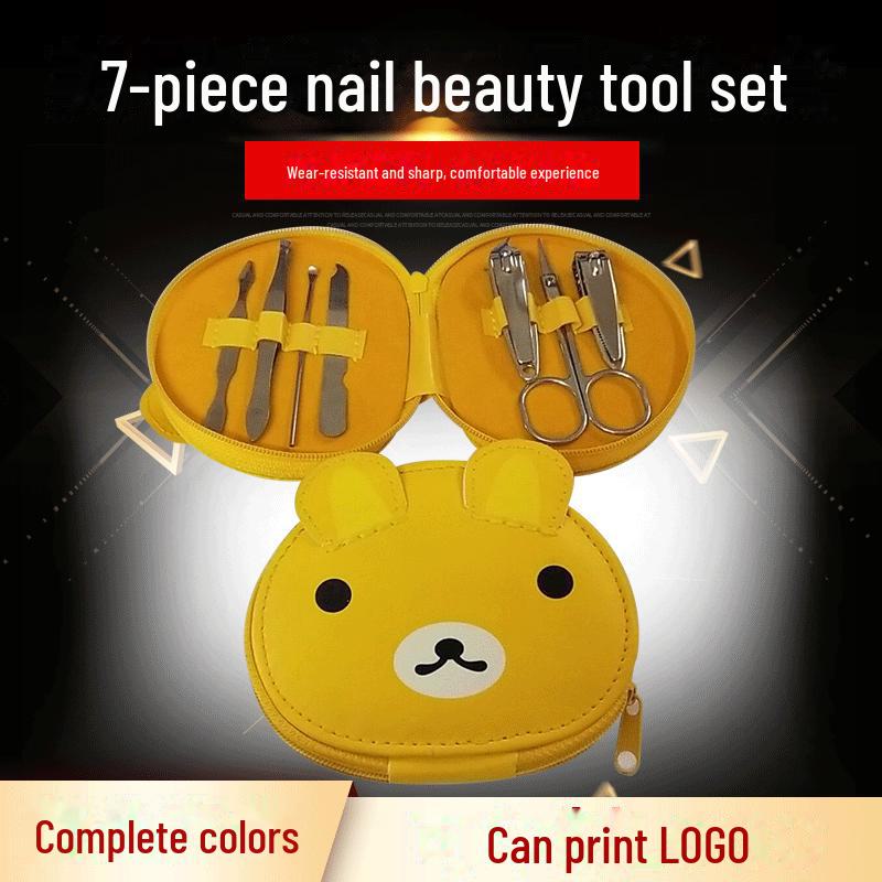 8-Piece Apple Nail Art Manicure Set with Nail Clippers