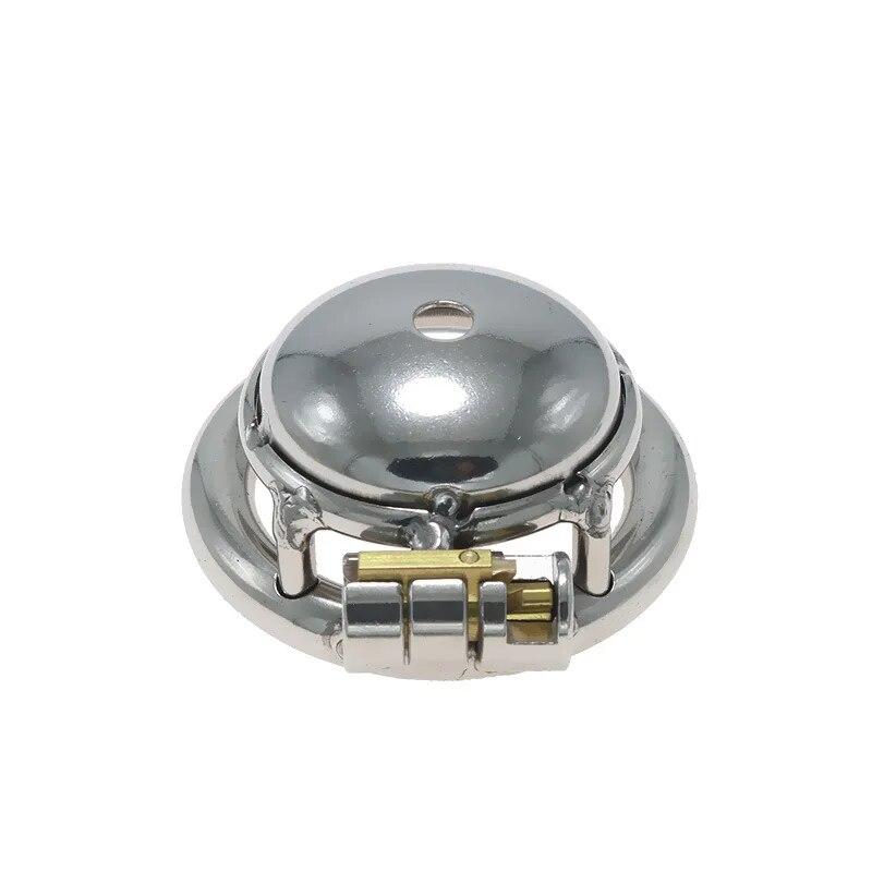 Stainless Steel CB Chastity Lock Penis Cage Slave Gay Adult Sex Toy Cock Rings Cuckold BDSM Ball Stretcher