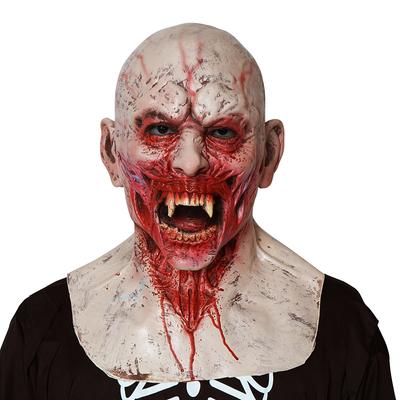 Halloween-Maske für Männer, gruselige Zombie-Maske für Erwachsene, realistische Vollgesichts-Latexmaske, Karnevalsparty, Kostüm-Requisiten, Dekorationen