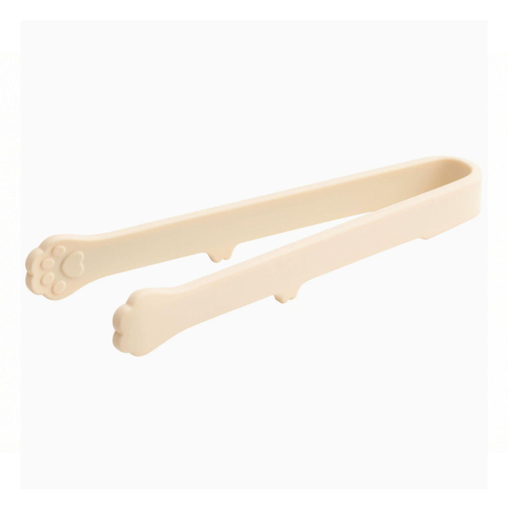

Silicone Multi-Use Mini Clips: BBQ, Bread, Cake, Ice & Snack Tongs брудно-білий