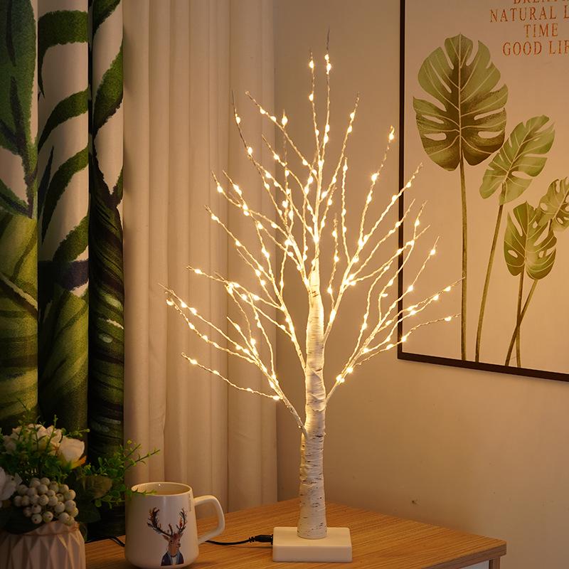 LED String Lights for Christmas, Easter, and Halloween - Birch Tree & Egg Design for Indoor/Outdoor Decor
