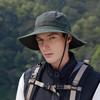 Summer Vintage British Style Fisherman Hat With Wide Brim And Airy Design For Outdoor Activities