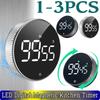 1-3PCS LED Digital Magnetic Timer Car Decoration Study Stopwatch Alarm for Classroom Cooking Baking Teaching Car