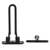 Zinc Alloy Door Security Latch Matte Black Anti-Theft Door Guard Sturdy Swing Bar Door Lock  Hotel