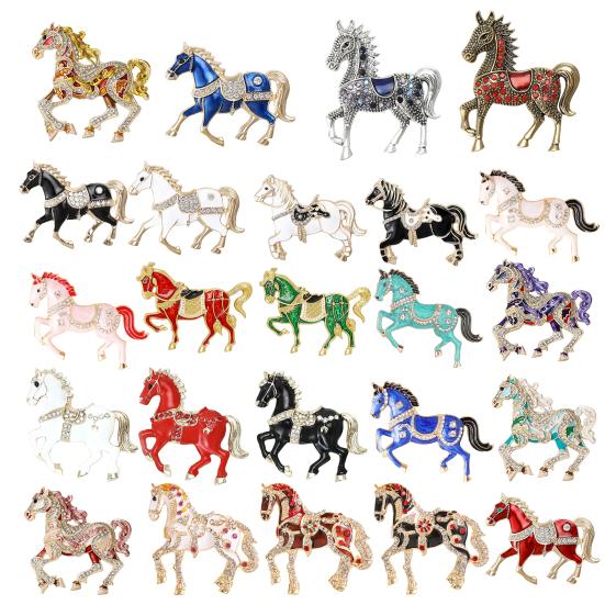 Horse Christmas Ornaments Sparkly Rhinestone Horse Hanging Decoration