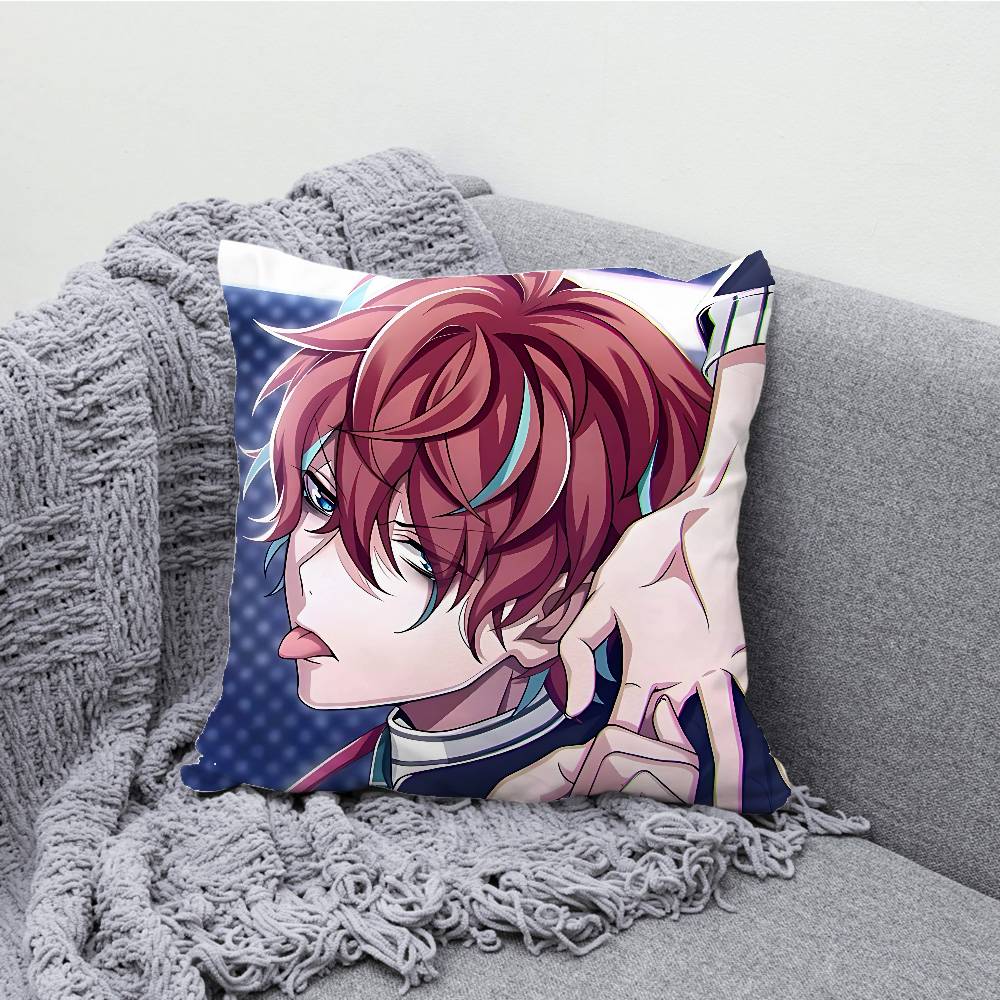 Yandere D-Doppo K-Kannonzaka Pillow Case Print Polyester Fiber 40X40 cm Home Sofa Throw Cushion Cover Decoration