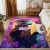 1PC Custom Name Otter's Magical Name Display Theme Floor Mat Ideal for Living Room, Game Rooms, Office, Bedroom, Floor Mat Playful Design
