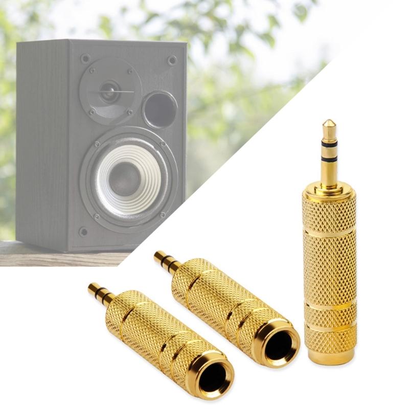 1pc/3pcs Stereo Audios Adapter 1/8 To 1/4 Audios Converters for Player Headphones and Musical Instrument Accessory