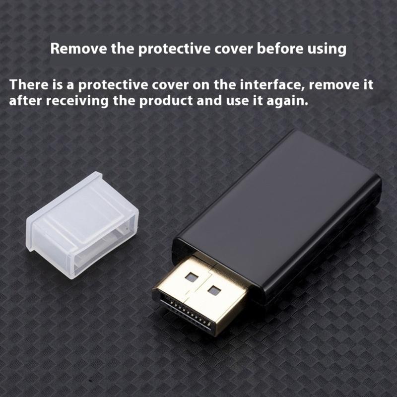 Adapters Supporting 4K UHD Resolution for Desktop HDTV Systems Computer Monitor TV Projectors Metal Housing