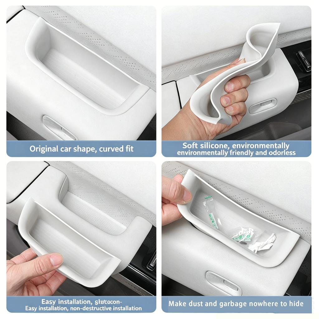 For NEW Zeekr 7X 2025-2026 Door Storage Box Interior Handle Storage Box Door Slot Handle Modification Product Interior