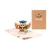 Owl Graduation 3d Popup Card With Color Printing For Commencement Celebrations