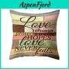 Classic 18'' Vintage Letter Pillow Case Cushion Cover For Sofa Home Office Decor