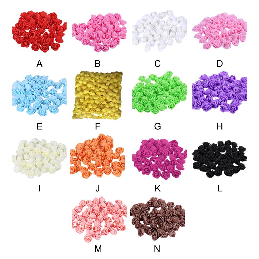 500x Beautiful And Realistic Flower Arrangements Effortlessly PE Foam Rose Head Artificial Flower