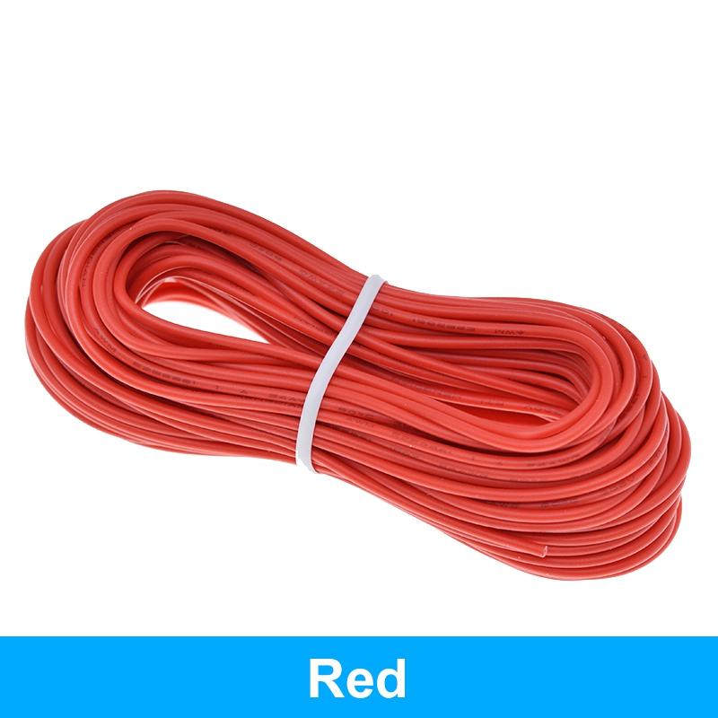 10M 1007 24AWG Anschlussdraht 80C / 300V Kabel DIY Elektrischer Draht Kabel Rot/Schwarz/Blau/Gelb für Elektronische Komponenten
