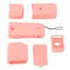 Pocket Camera Silicone Protective Case Soft Accurate Hole Position Handheld Camera Protective Cover Pink