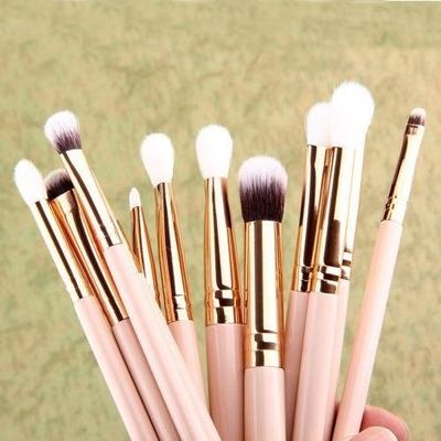 12Pcs Pro Makeup Brushes Set Foundation Powder Eyeshadow Eyeliner Lip Brush Tool