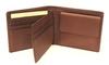 wallet flap and coin Rainier calfskin 1116 [CYPRUS] Bi-fold (with compartment) (wine)