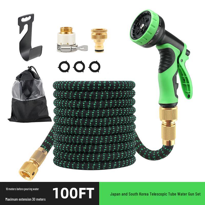Magic Retractable Garden Hose with High-Pressure Sprayer for Gardening and Car Washing