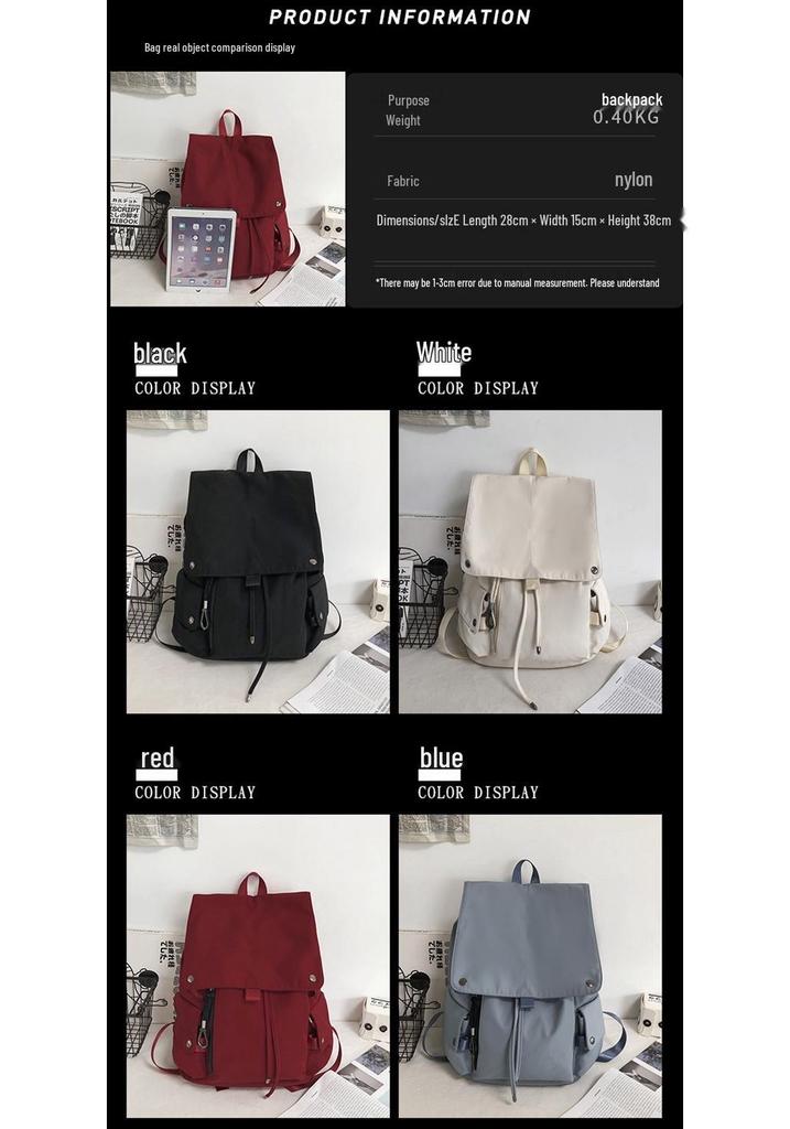 Large Capacity Cross-Border Student Backpack - Unisex Double Shoulder Bag in Korean Academy Style