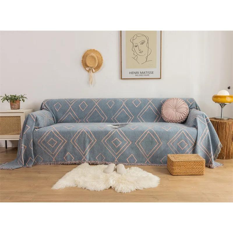 New Chenille Multi Functional Sofa Cover Jacquard Tapestry Cloth Sofa Cushion Blanket Decorative Dust Cover Furniture Protector