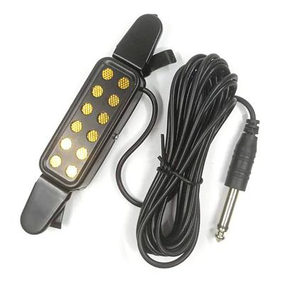 Acoustic Guitar Pickup Folk Guitars Punching Free Bayonet 12 Hole Magnetic Black