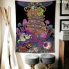 Cartoon Wizard and Monsters Pattern Home Decor Tapestry, Wall Hanging, Decorative RV Wall Cloth.SGT0917507