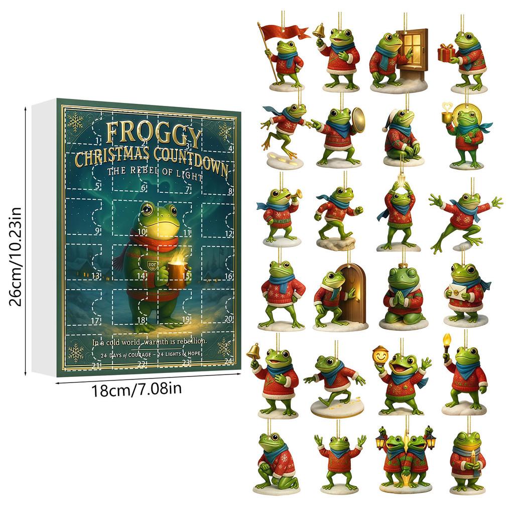 Christmas Grinch Dog Cat Acrylic Advent Calendar With 24 Animal Decorations For Holiday Gift Giving