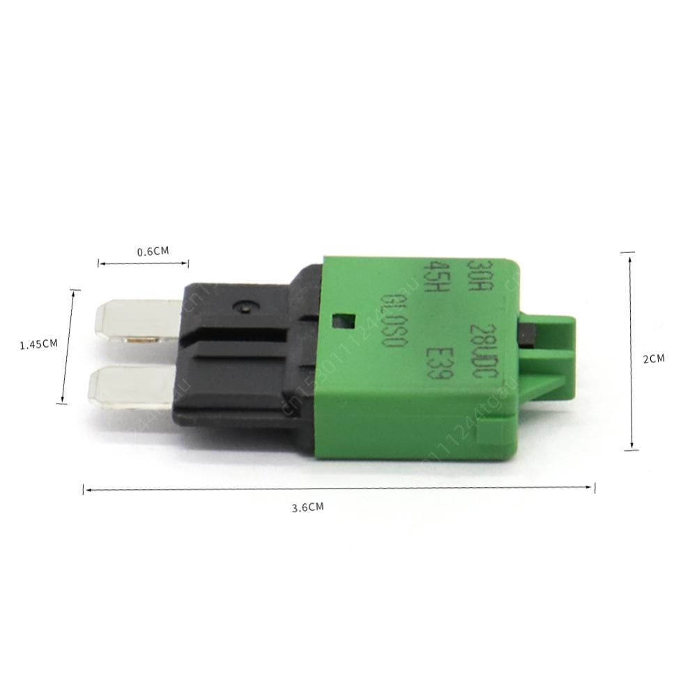 Circuit Breaker Blade Fuse Auto Accessories Reset Fuse Adapter for Car Truck Boat Marine 5A 7.5A 10A 20A 25A DC 28V Circuit Breaker 6