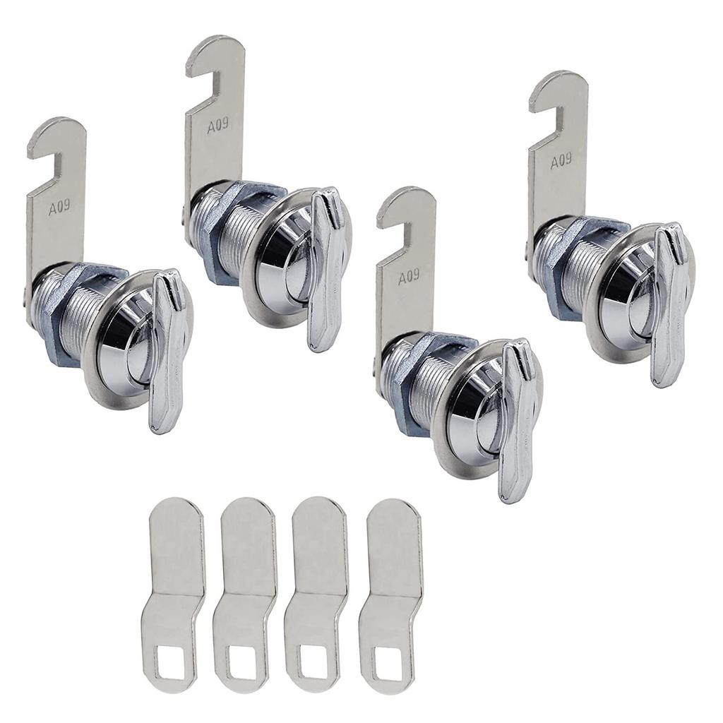 Thumb Operated Cabinet Lock Without Key Compartment Closure Quick Accesses Cabinet Cam Lock for Mailboxes & Drawers