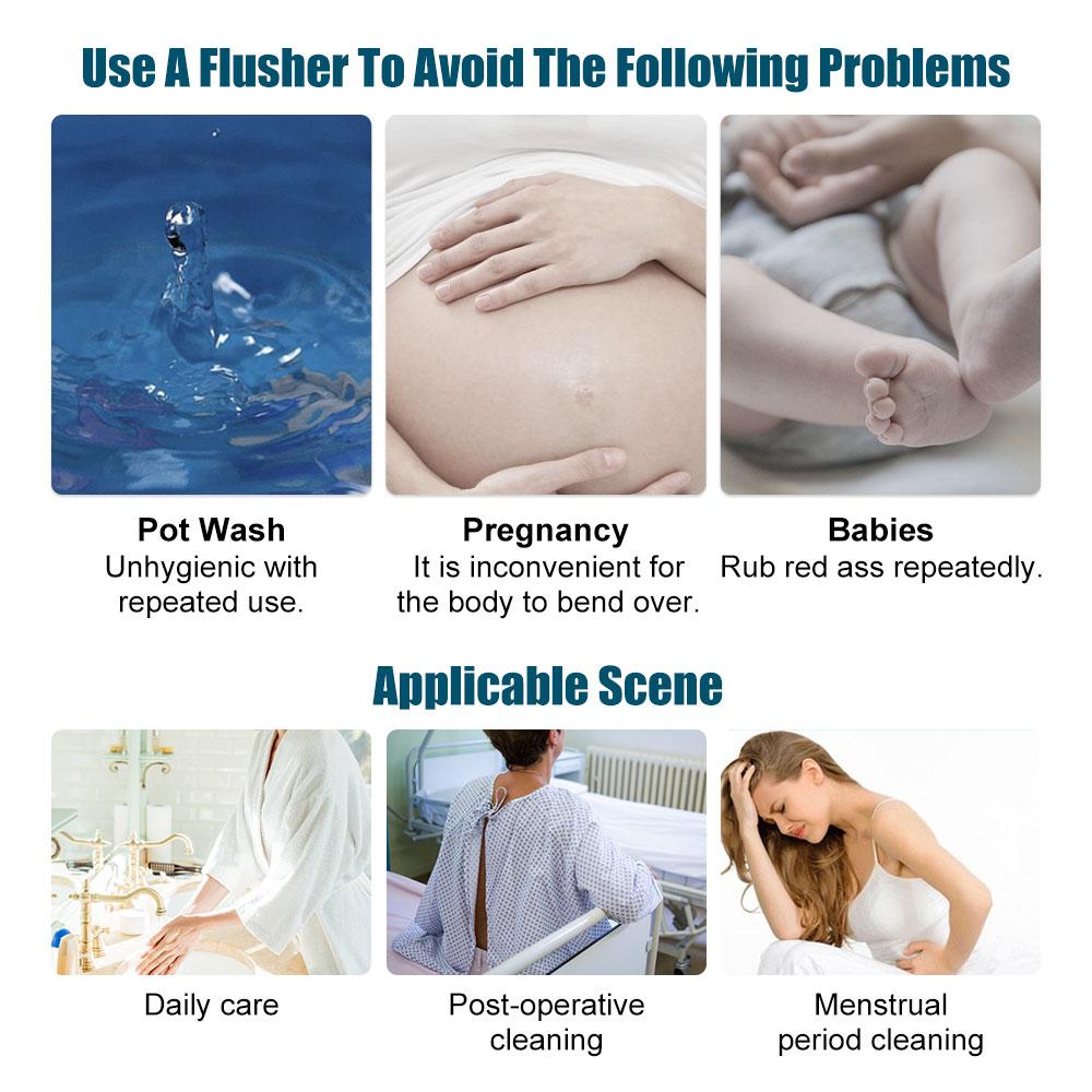 Dr.isla 500ML Portable Hand Bidet Sprayer Hygiene Bottle Spray Washing Cleaner Bidet Female Vagina Anal Douche Cleaning Bottle