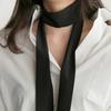 5X190CM Kadın Dar Uzun Eşarp 190x5cm Düz Renk Şifon İpek Lastik Kırmızı Kravat Siyah Çanta Kurdele Saç Bantları Gerdanlık Akıtma