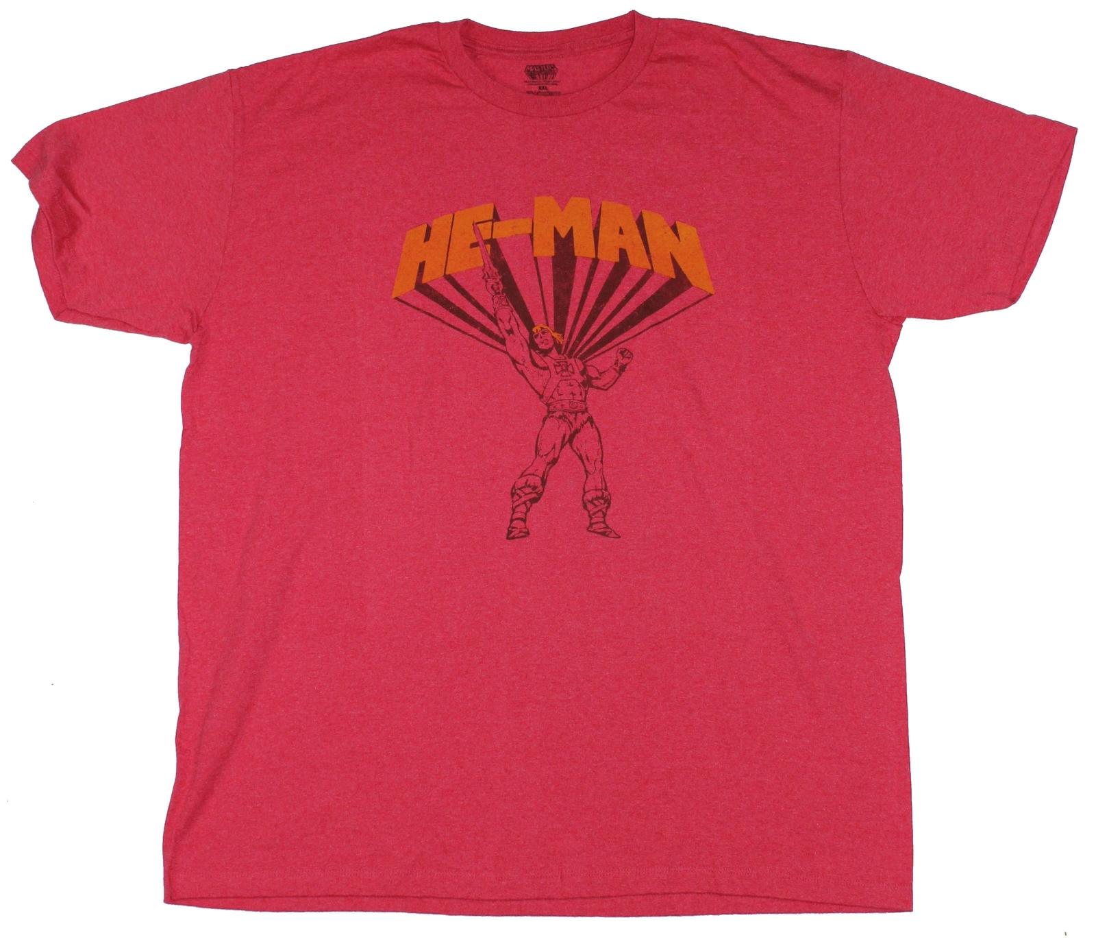 Masters of the Universe Adult New T-Shirt - Heman Power Posed Under Name XXL