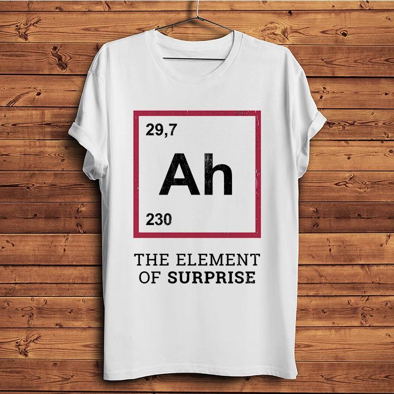 Ah The EleUnisext of Surprise Funny Geek TshirtUnisex Homme White Short Sleeve Casual TShirtUnisex Streetwear Teebreathable Print S