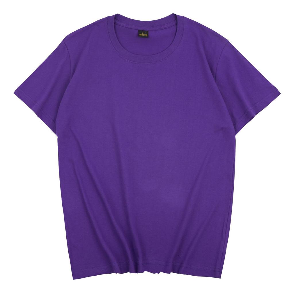 Męski i damski t-shirt z krótkim rękawem bawełniany z okrągłym dekoltem wygodny i oddychający ile dużych rozmiarów