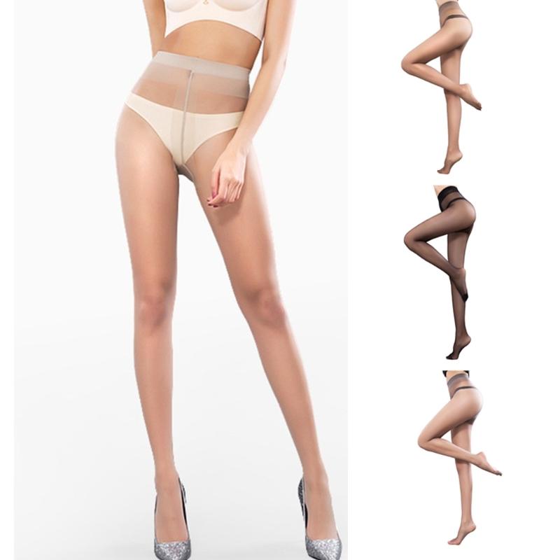 Women Ultra Thin Seamless T-Crotch Sexy See Through Pantyhose Summer Invisible Stretchy Sheer Tights Stockings Hosiery