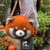 Flower Red Panda Plush Bag Plush Toy Plush Doll Schoolbags Raccoon Backpacks  Girls Boys