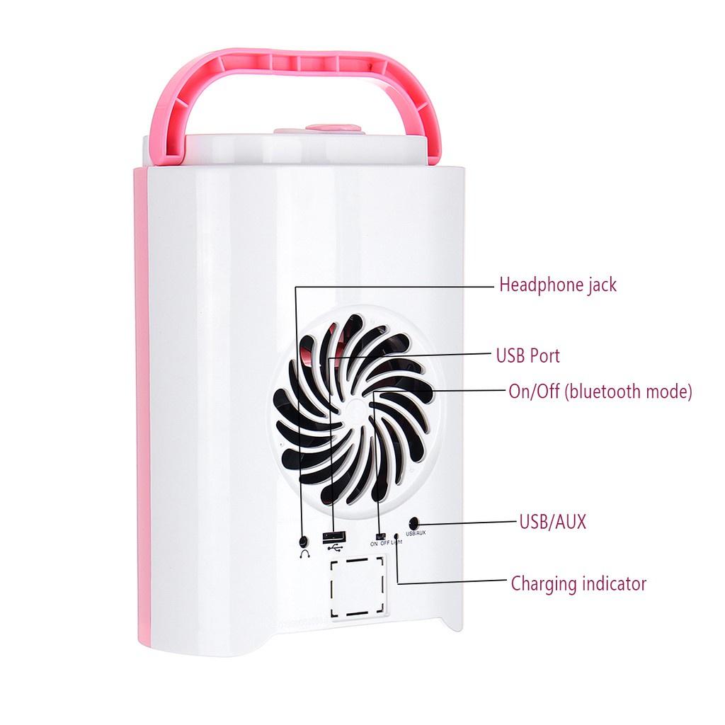 Mini Portable Air Conditioner Arctic Air Cooler Humidifier Purifier LED Light Personal Space Fan Air Cooling Fan USB