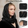 Stylish Head Scarf Multi-Functional Scarves Shawl Wraps Stylish Sequin Rave Hood  Unisex