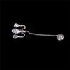 Playing Scene Mini Five-head Chandelier Gold/silver Ceiling Lamp Model  Doll House Accessories