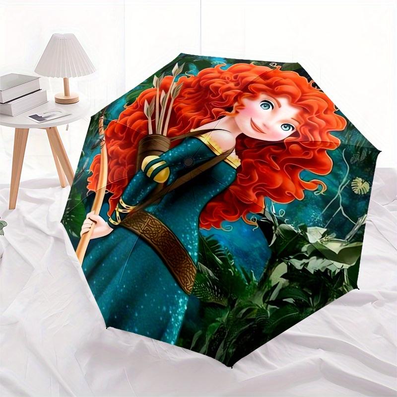 

Disney Merida,Brave,Forest Manual Opening and Closing Umbrella, 8-Rib Reinforced Folding Design, Lightweight