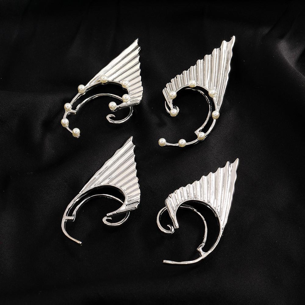 European Creative Fashion Pearl Elf Earrings With Alloy Material Women For